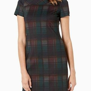 Calvin klein plaid sheath dress